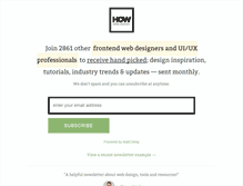 Tablet Screenshot of howwebdesign.com